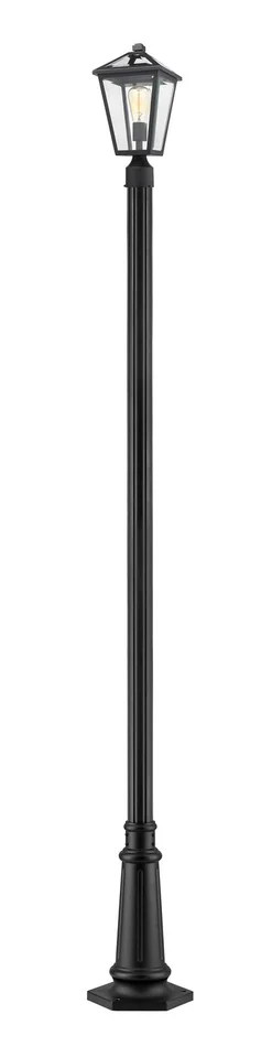 Z-Lite 579PHMR-557P-BK Talbot One Light Outdoor Post Mount, Black