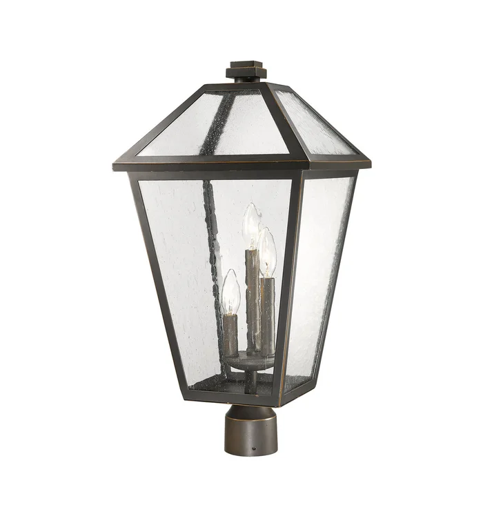 Z-Lite 579PHXLR-ORB Talbot Three Light Outdoor Post Mount, Oil Rubbed Bronze