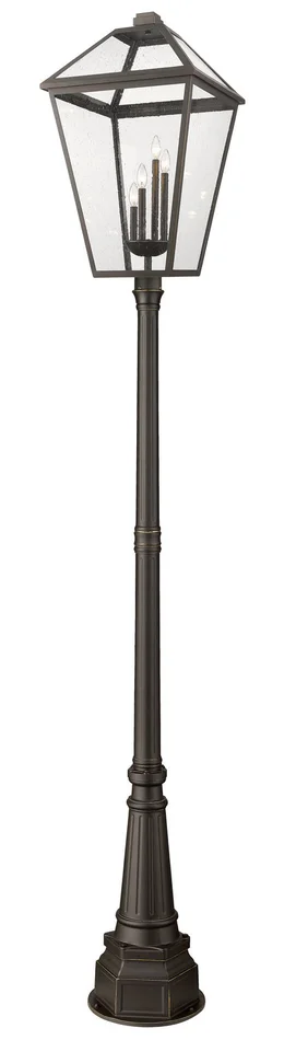Z-Lite 579PHXLXR-564P-ORB Talbot Four Light Outdoor Post Mount, Oil Rubbed Bronze