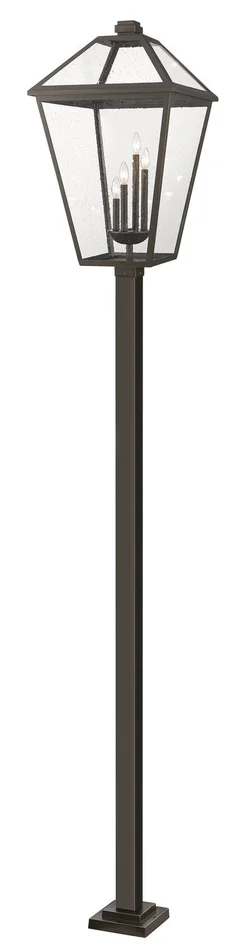 Z-Lite 579PHXLXS-536P-ORB Talbot Four Light Outdoor Post Mount, Oil Rubbed Bronze