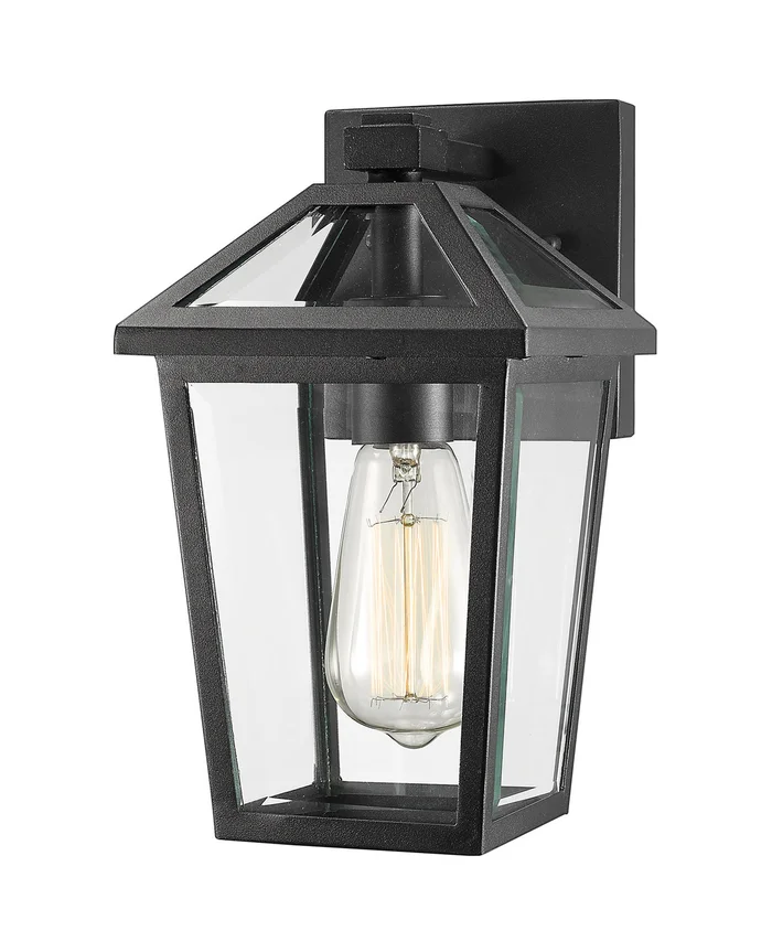 Z-Lite 579S-BK Talbot One Light Outdoor Wall Sconce, Black