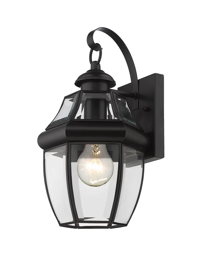 Z-Lite 580S-BK Westover One Light Outdoor Wall Sconce, Black