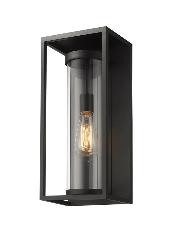 Z-Lite 584M-BK Dunbroch One Light Outdoor Wall Sconce, Black