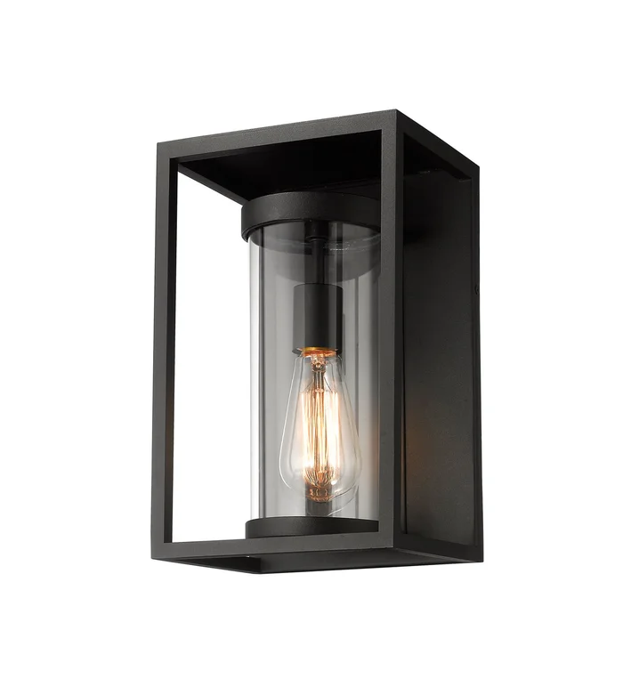 Z-Lite 584S-BK Dunbroch One Light Outdoor Wall Sconce, Black