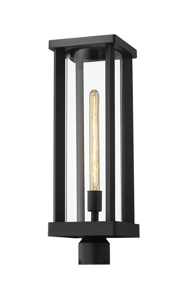 Z-Lite 586PHBR-BK Glenwood One Light Outdoor Post Mount, Black