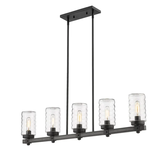 Z-Lite 588-5L-ABB Tahoe Five Light Outdoor Linear, Ashen Barnboard