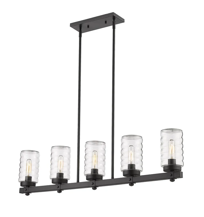 Z-Lite 588-5L-BK Tahoe Five Light Outdoor Linear, Matte Black