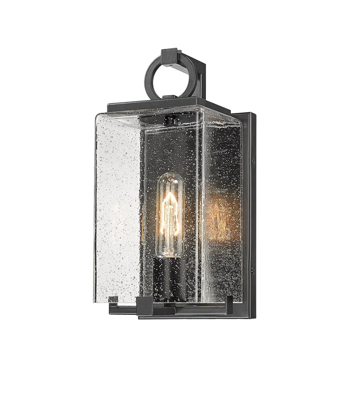Z-Lite 592S-BK Sana One Light Outdoor Wall Sconce, Black
