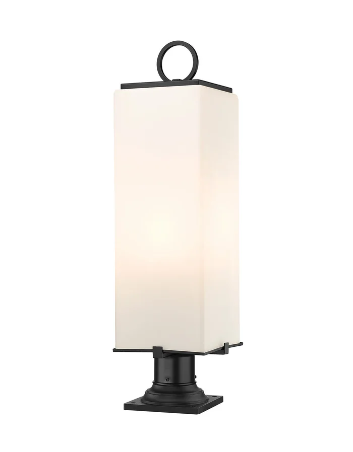 Z-Lite 593PHBR-533PM-BK Sana Three Light Outdoor Pier Mount, Black