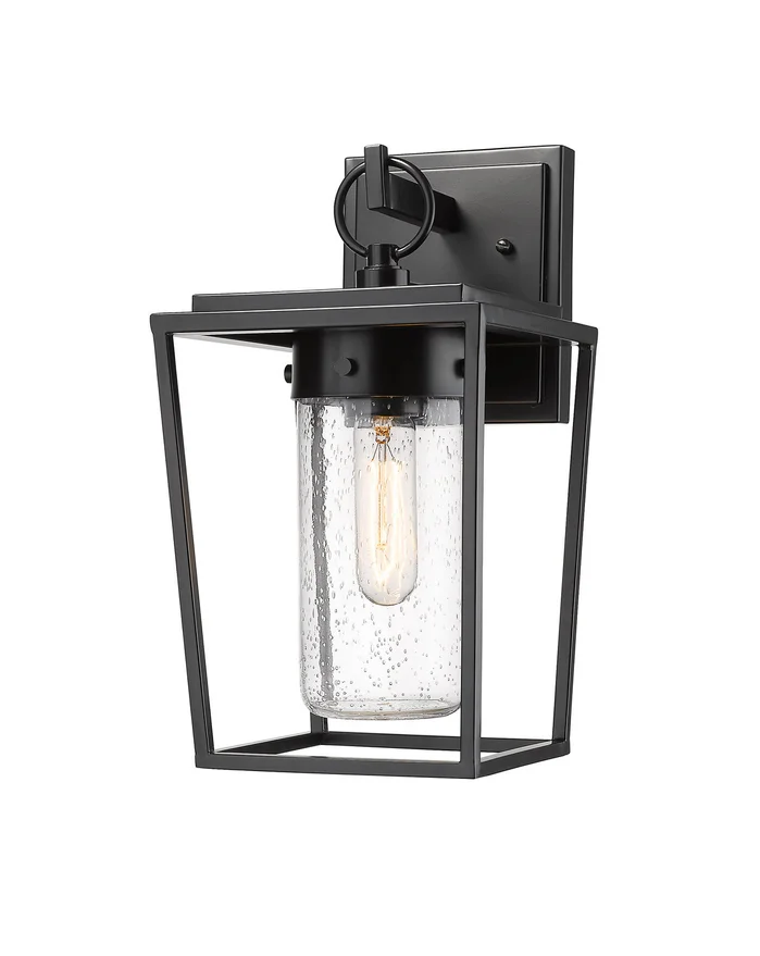 Z-Lite 594S-BK Sheridan One Light Outdoor Wall Sconce, Black