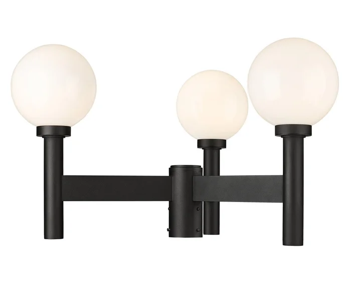 Z-Lite 597MP3-BK Laurent Three Light Outdoor Post Mount, Black