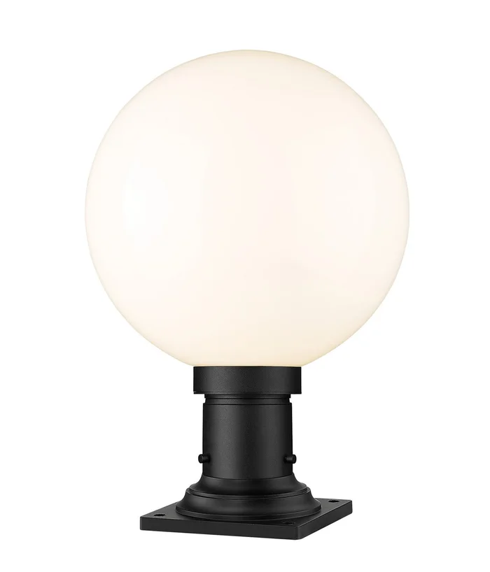 Z-Lite 597PHB-533PM-BK Laurent One Light Outdoor Pier Mount, Black