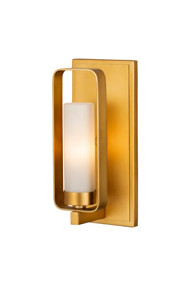 Z-Lite 6000-1S-TBR Aideen One Light Wall Sconce, Tawny Brass