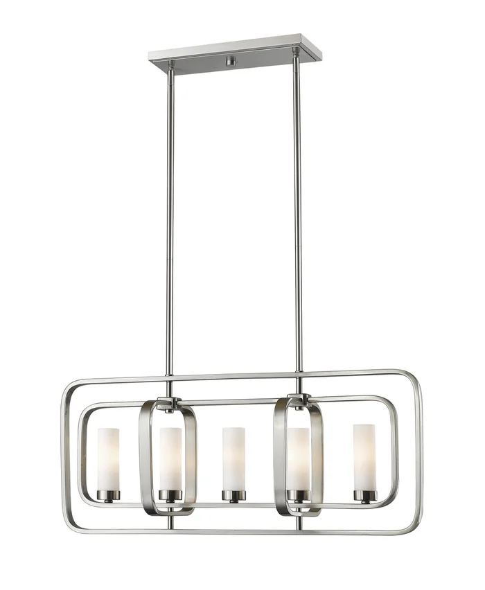 Z-Lite 6000-5L-BN Aideen Five Light Island Pendant, Brushed Nickel