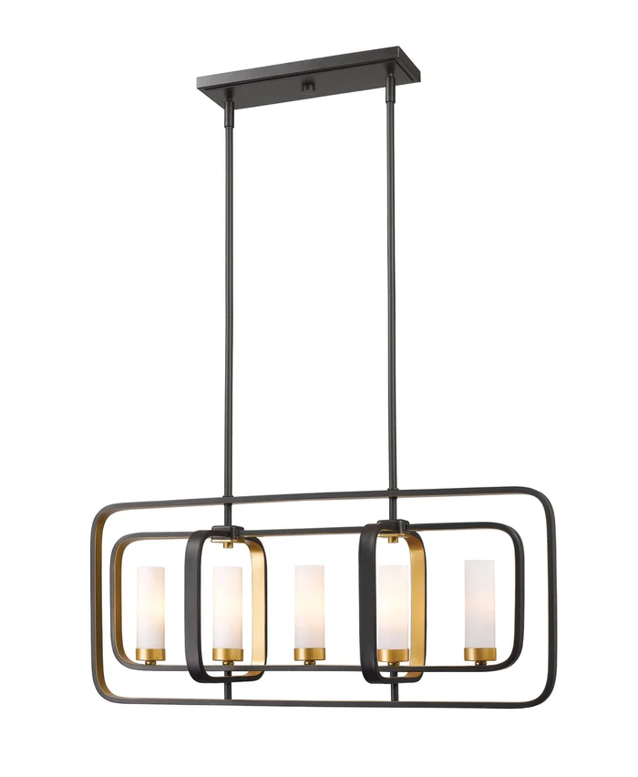 Z-Lite 6000-5L-BZGD Aideen Five Light Island Pendant, Bronze Gold