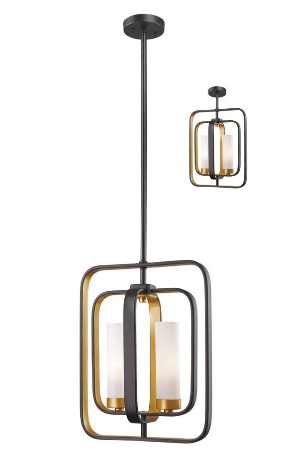 Z-Lite 6000MP-BZGD Aideen Two Light Mini Pendant, Bronze Gold