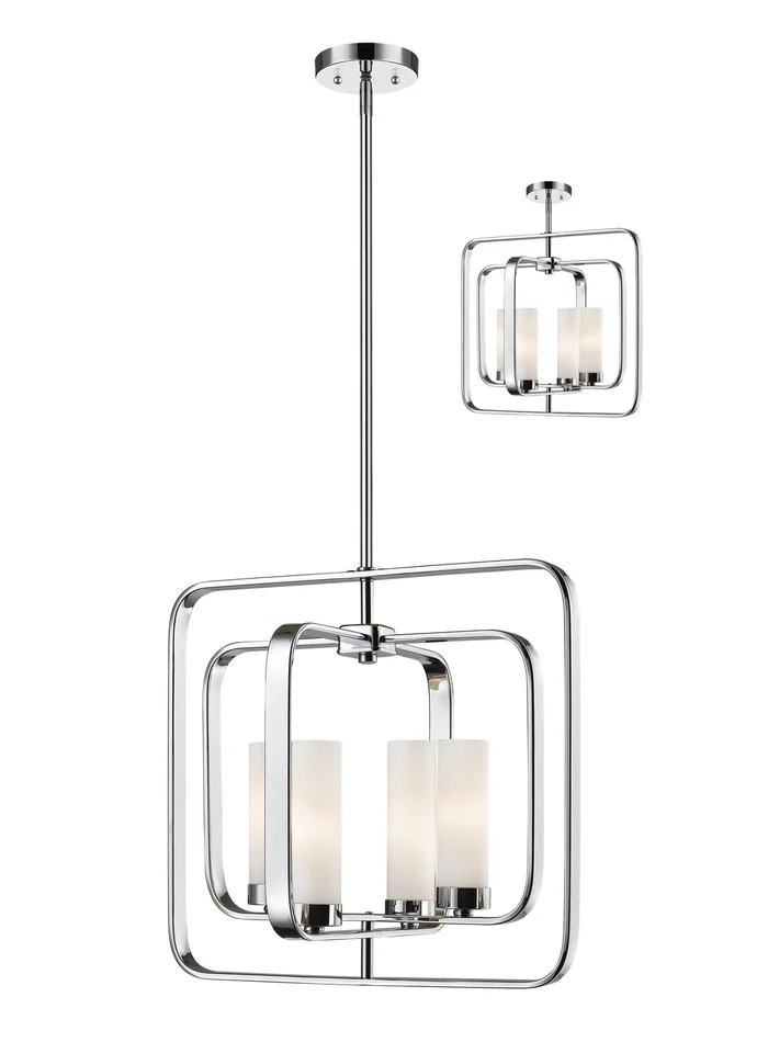 Z-Lite 6000SFC-CH Aideen Four Light Pendant, Chrome