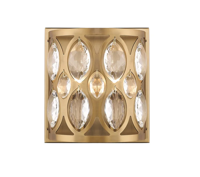 Z-Lite 6010-2S-HB Dealey Two Light Wall Sconce, Heirloom Brass