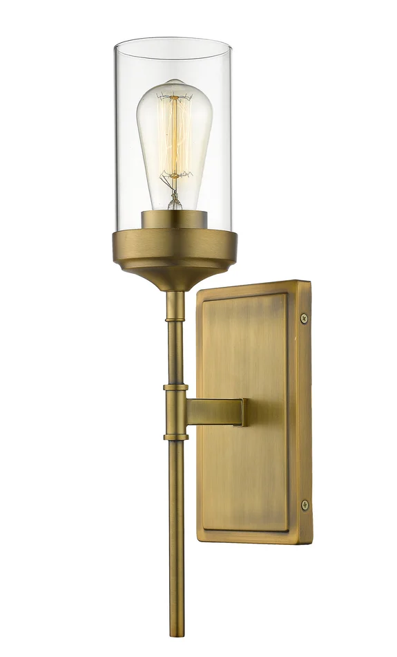 Z-Lite 617-1S-FB Calliope One Light Wall Sconce, Foundry Brass