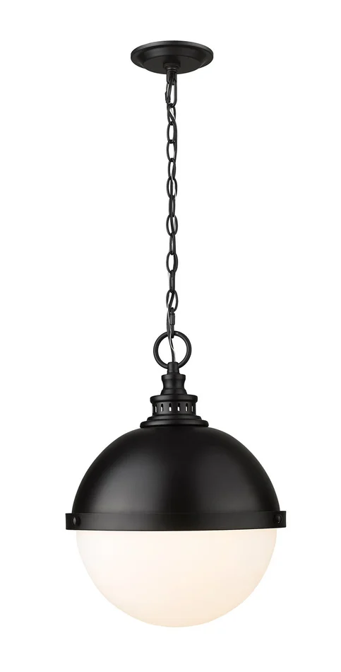 Z-Lite 619P14-MB Peyton Two Light Pendant, Matte Black