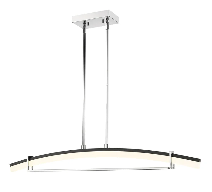Z-Lite 620-43-CH-LED Arc LED Chandelier, Chrome