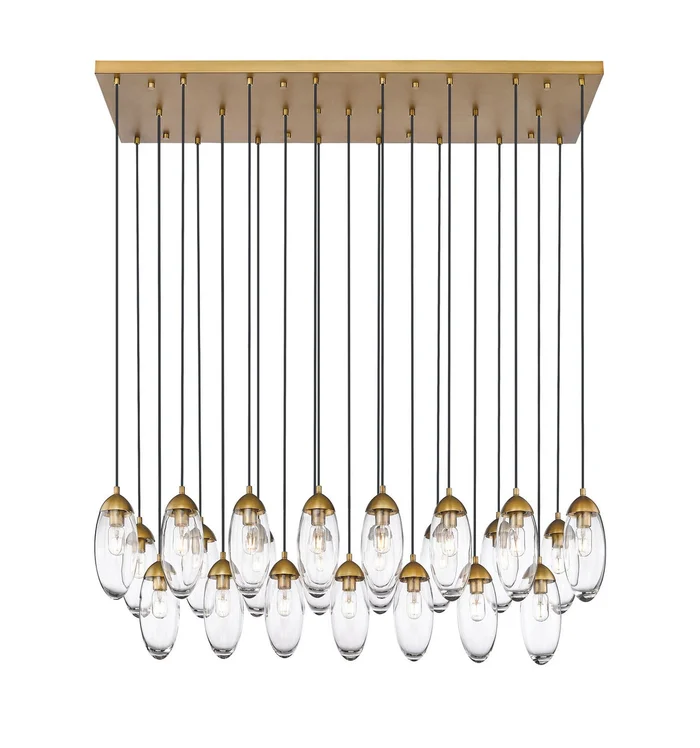 Z-Lite 651P-23L-RB Arden 23 Light Chandelier, Rubbed Brass