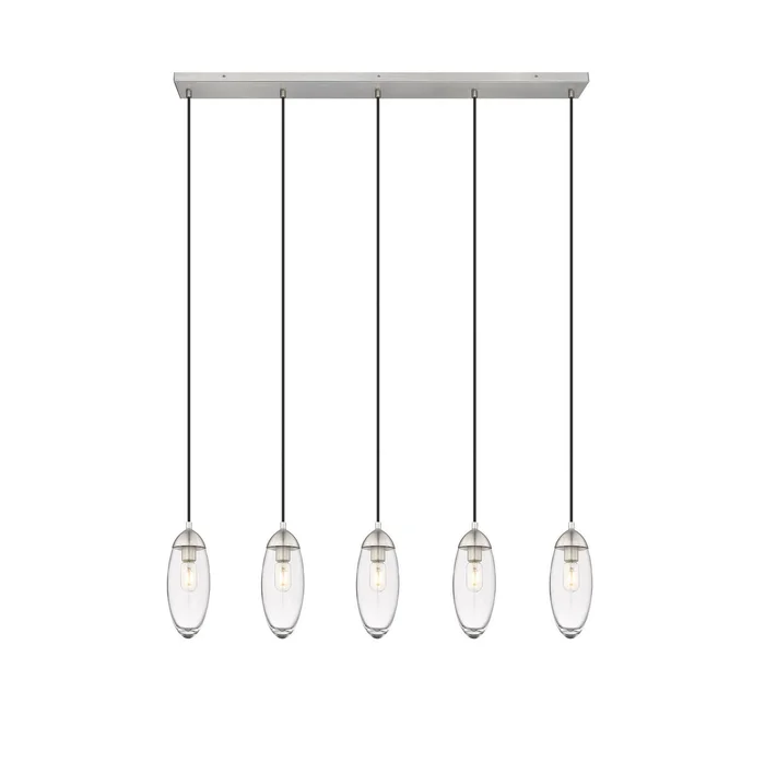 Z-Lite 651P-5L-BN Arden Five Light Chandelier, Brushed Nickel