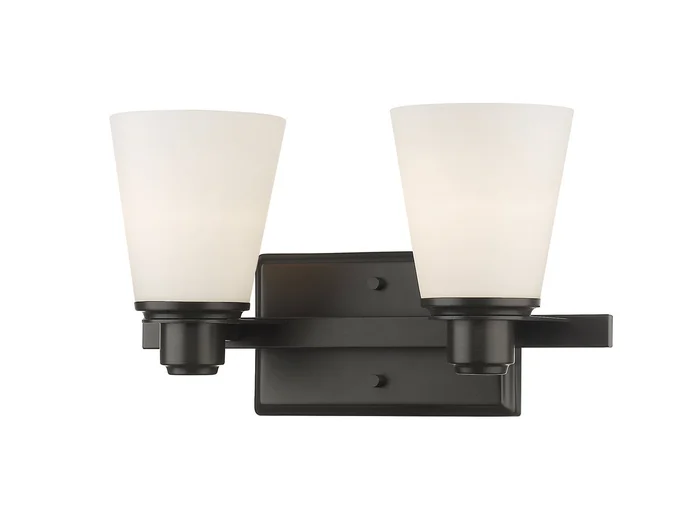 Z-Lite 7001-2V-BRZ Kayla Two Light Vanity, Bronze
