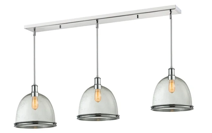 Z-Lite 719P13-3CH Mason Three Light Island Pendant, Chrome