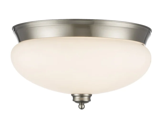 Z-Lite 721F3-BN Amon Three Light Flush Mount, Brushed Nickel