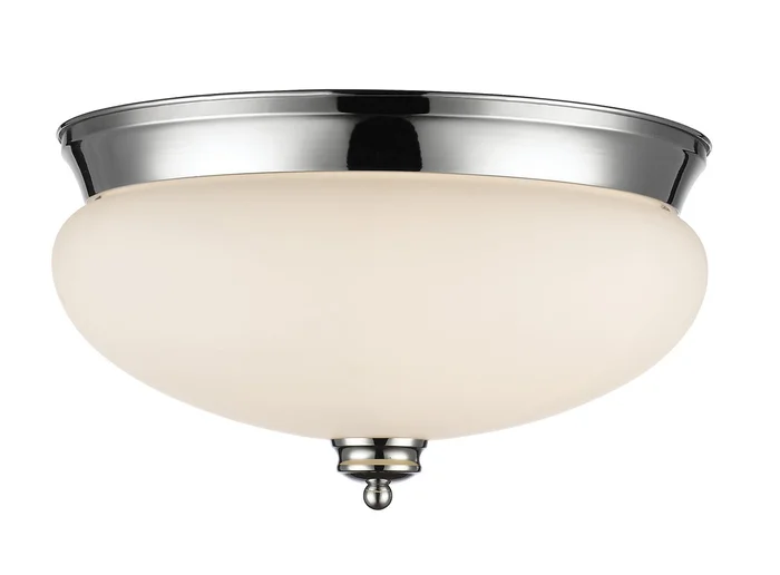 Z-Lite 721F3-CH Amon Three Light Flush Mount, Chrome