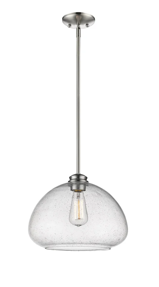 Z-Lite 722P13-BN Amon One Light Pendant, Brushed Nickel