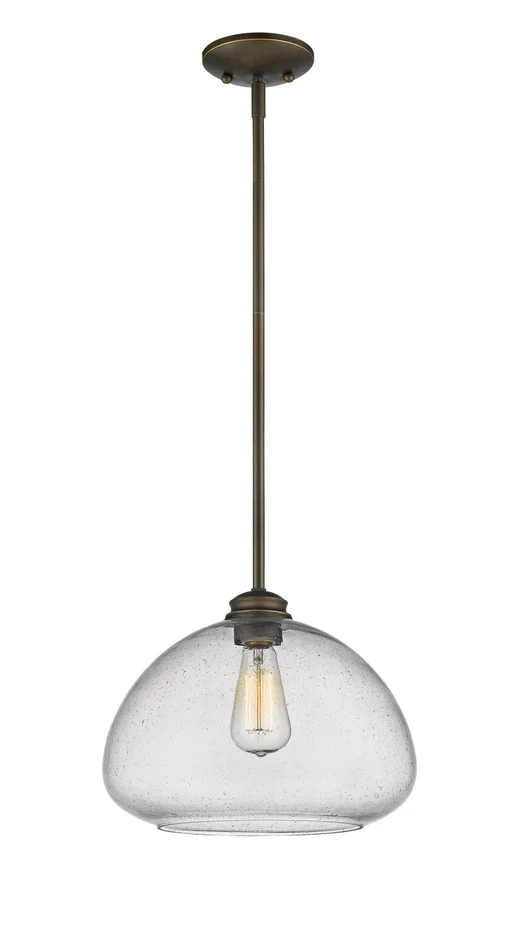 Z-Lite 722P13-OB Amon One Light Pendant, Olde Bronze