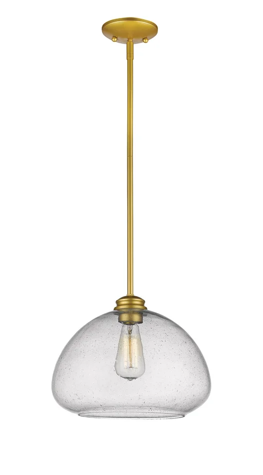 Z-Lite 722P13-SG Amon One Light Pendant, Satin Gold