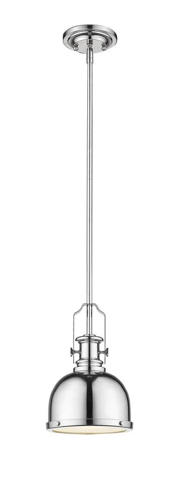 Z-Lite 725MP-CH Melange One Light Mini Pendant, Chrome