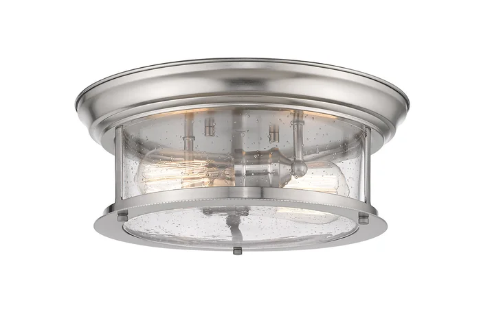 Z-Lite 727F13-BN Sonna Two Light Flush Mount, Brushed Nickel