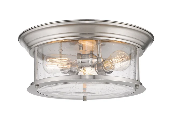 Z-Lite 727F16-BN Sonna Three Light Flush Mount, Brushed Nickel