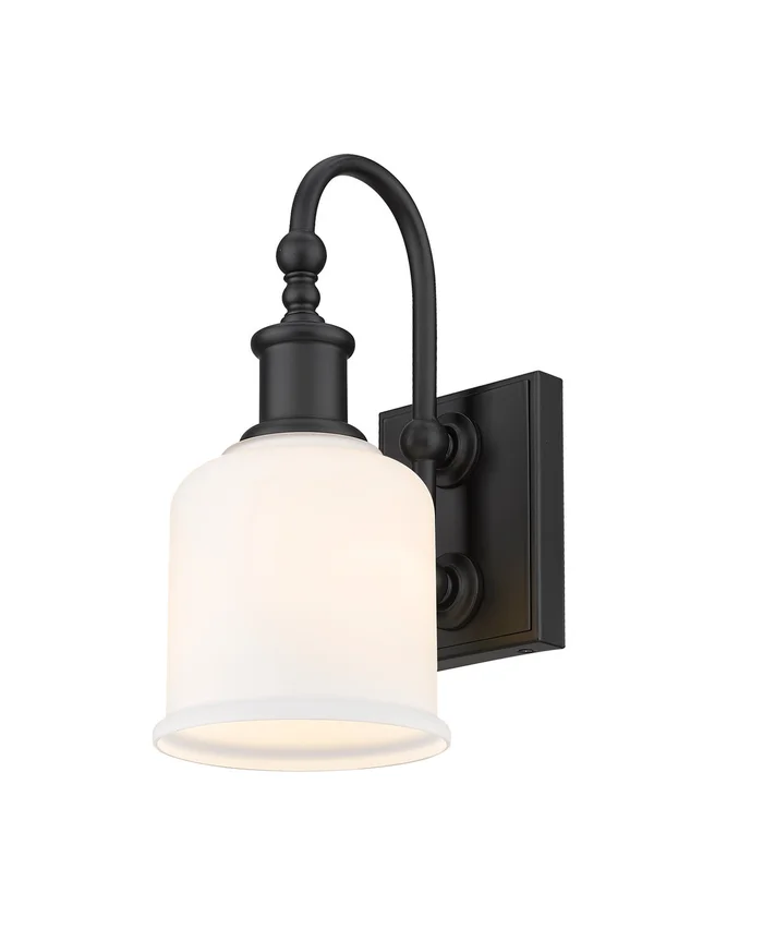 Z-Lite 733-1S-MB Bryant One Light Wall Sconce, Matte Black
