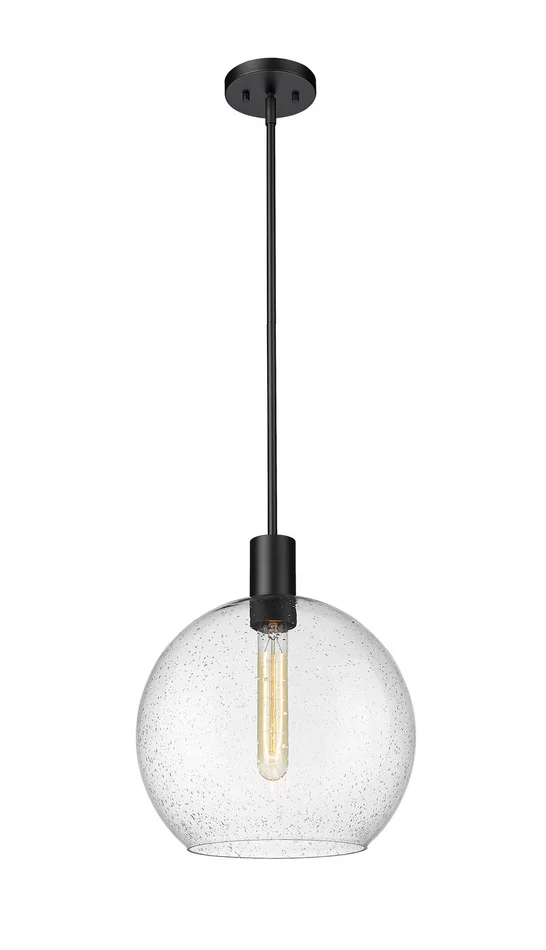 Z-Lite 7501P14-MB Margo One Light Pendant, Matte Black