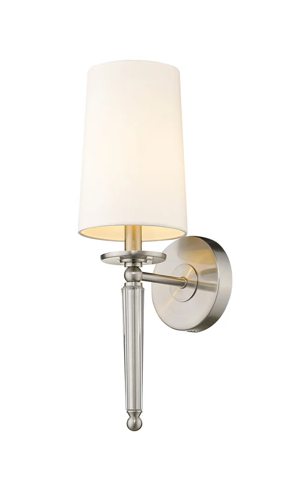 Z-Lite 810-1S-BN Avery One Light Wall Sconce, Brushed Nickel