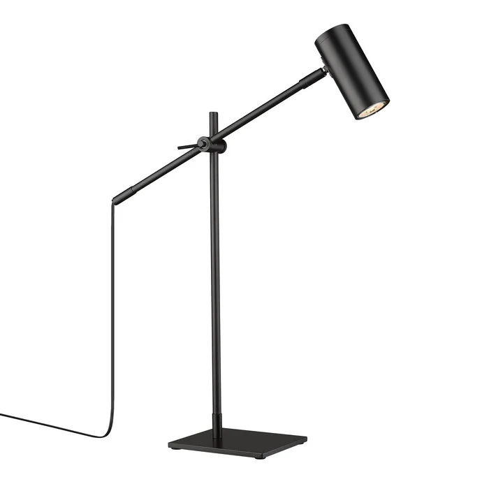 Z-Lite 814TL-MB Calumet One Light Table Lamp, Matte Black