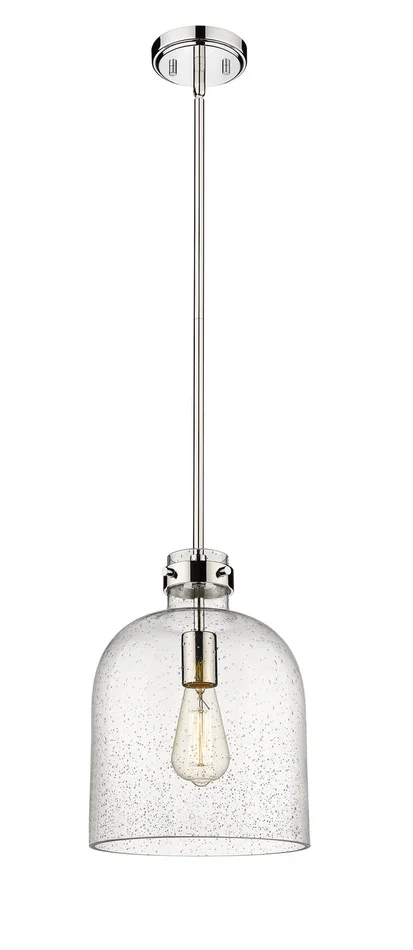 Z-Lite 817-9PN Pearson One Light Pendant, Polished Nickel