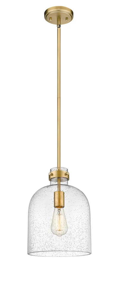Z-Lite 817-9RB Pearson One Light Pendant, Rubbed Brass