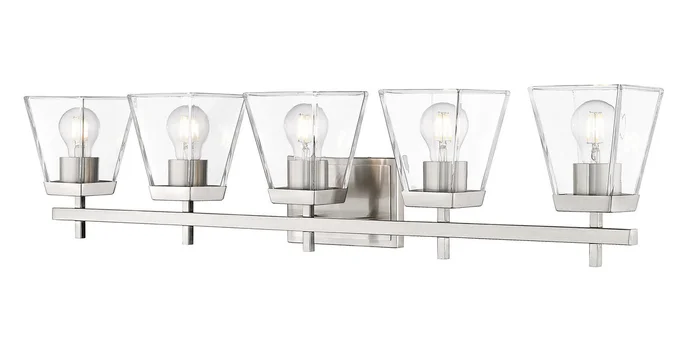 Z-Lite 819-5V-BN Lauren Five Light Vanity, Brushed Nickel