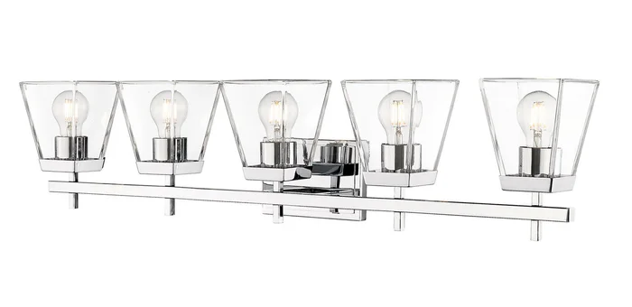 Z-Lite 819-5V-CH Lauren Five Light Vanity, Chrome