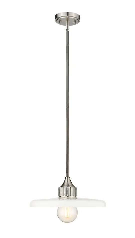 Z-Lite 820P14-BN Paloma One Light Pendant, Brushed Nickel
