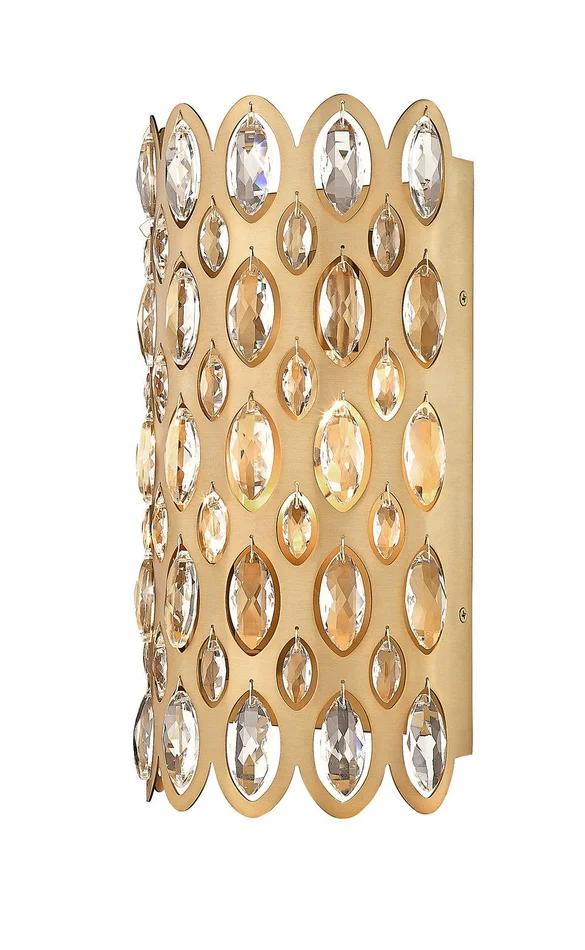 Z-Lite 822-2S-HB Dealey Two Light Wall Sconce, Heirloom Brass