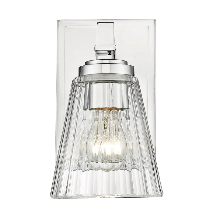 Z-Lite 823-1S-CH Lyna One Light Wall Sconce, Chrome