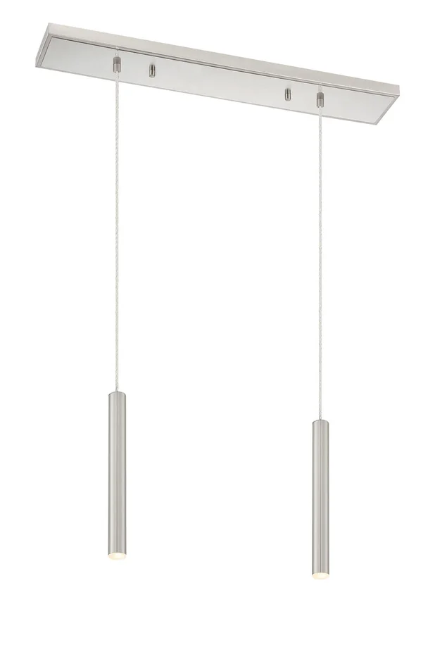 Z-Lite 917MP12-BN-LED-2LBN Forest LED Island Pendant, Brushed Nickel