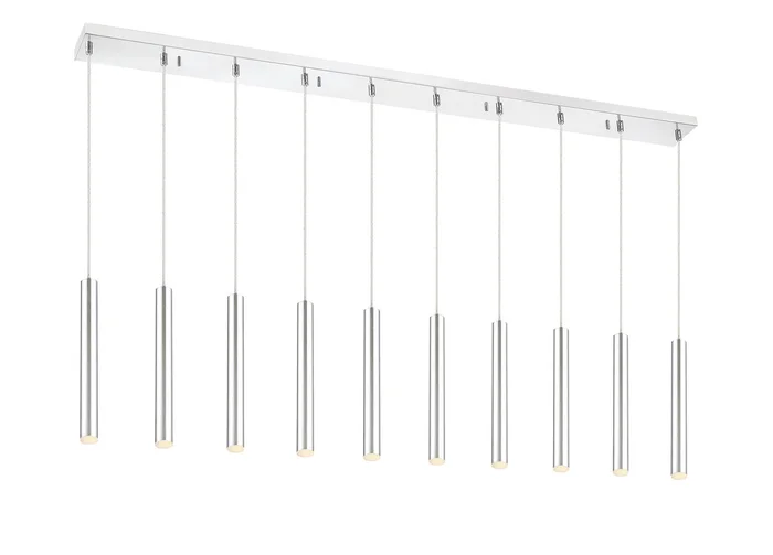 Z-Lite 917MP12-CH-LED-10LCH Forest LED Island Pendant, Chrome